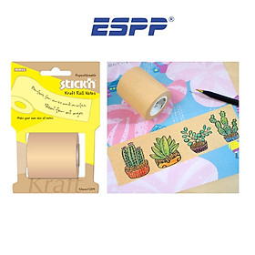 10m Lõi cuộn giấy note Kraft trơn - 5.5cmx10m - HOPAX