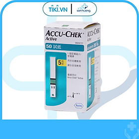 Hình ảnh Que thử đường huyết Accuchek Active 50 (lọ 50 que)