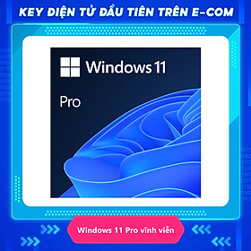 [ KEY GIA HẠN hoặc MUA MỚI ] KEY ĐIỆN TỬ Phần mềm Microsoft Windows Pro 11 64bit (FQC-10572) | Dùng vĩnh viễn | Dành cho 1 thiết bị