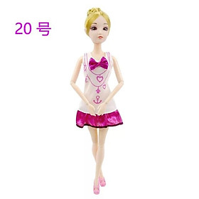 Đầm búp bê 30 cm - trắng