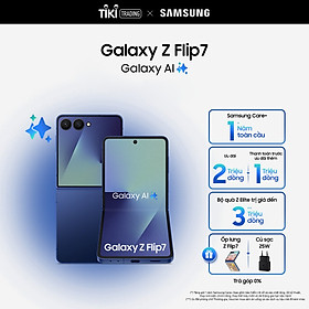 Điện thoại Samsung Galaxy Z Flip7, Điện thoại AI, Màn hình ngoài vô cực 4.1", Camera selfie 50MP, Mỏng nhất - Hàng Chính Hãng