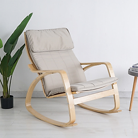 Ghế SOFA Ban công Thư Giãn Ngoài Trời Tiện lợi đa năng sang trọng - Ghế Thư giãn Bập bênh Gỗ MDF vải Twill cao cấp Bền đẹp GHR009 Giao màu ngẫu nhiên