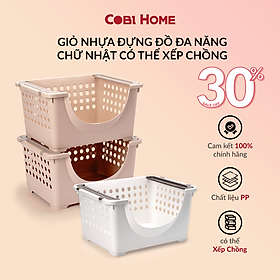 Mua Rổ đựng đồ xếp chồng cao cấp kệ xếp tầng đựng đồ đa năng (Wing basket) LẺ 1 TẦNG