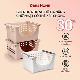 Rổ đựng đồ xếp chồng cao cấp kệ xếp tầng đựng đồ đa năng (Wing basket) LẺ 1 TẦNG