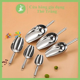 Dụng cụ xúc đá - xẻng xúc đá inox không gỉ nhiều kích thước