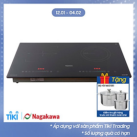 Bếp Âm Đôi Từ Hồng Ngoại Premium Nagakawa NAG1252M - Hàng Chính Hãng