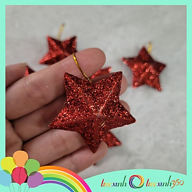 Mua Set 6 ngôi sao kim tuyến 5cm treo cây thông Noel