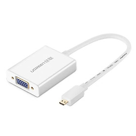 Mua Ugreen UG40222MM111TK 15CM Màu Bạc Bộ chuyển Microi HDMI sang VGA kém cổng âm thanh vỏ nhôm - HÀNG CHÍNH HÃNG