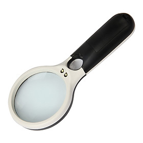 Feirex FEIRSH HD handheld 20x magnifying glass reading with LED lights 3 times the elderly reading magnifying glass FE10