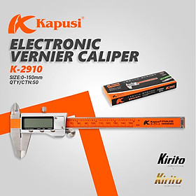 Thước kẹp điện tử cao cấp hãng Kapusi Nhật Bản. Độ chính xác cực cao, thân làm bằng théo không rỉ