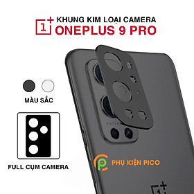 Mua Dán camera Oneplus 9 Pro khung kim loại bảo vệ an toàn camera sau - Ốp viền camera Oneplus 9 Pro