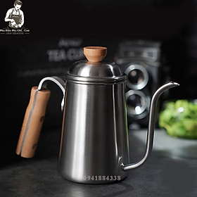 Mua Ấm Cổ Ngỗng Cán Gỗ 650ML