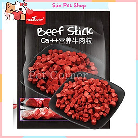 Thịt bò cao cấp Hello Joy thơm ngon, bổ sung canxi cho chó (Gói 500gr) - Bánh thưởng cho chó, đồ ăn vặt cho thú cưng