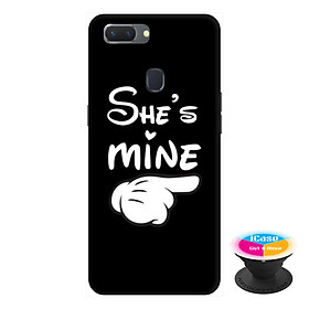 Ốp lưng cho điện thoại Oppo A5S hình She'S Mine tặng kèm giá đỡ điện thoại iCase xinh xắn - Hàng chính hãng