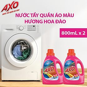 Combo 2 chai Nước tẩy quần áo màu Axo 800ml