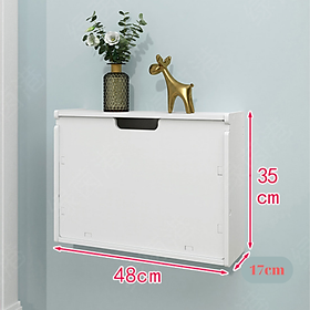 Mua Tủ Giầy Treo Tường Cánh Trơn Không Cần Khoan Tường  Tủ Giày Trang Trí Hiện Đại Phong Cách Bắc Âu Chống Nước_ Lốc Xoáy