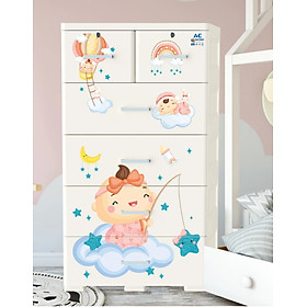Mua Tủ nhựa AE bayby 5 tầng ( ngang 70 cm)