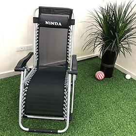 Mua Ghế xếp thư giãn - dựa ngả lưng NiNDA G830 có khoá sắt  tải trọng 300kg  thích hợp với người cao tuổi  gấp gọn khung thép không gỉ  đế chống trượt - Hàng cao cấp chính hãng