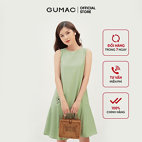 Đầm suông nữ sát nách GUMAC DB324