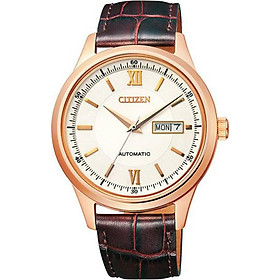 Đồng Hồ Nam Citizen NY4053-05A Dây Da Kính Sapphire ( 40mm )