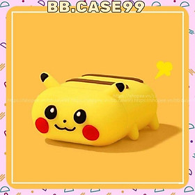 Mua Ốp Vỏ Đựng Bảo Vệ Hộp Sạc Tai Nghe Bluetooth Không Dây 1/2/i12/Pro CUTE PlKACHU NẰM - bb.case99
