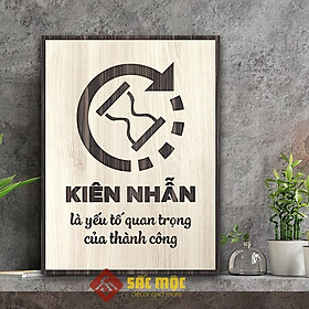 Tranh tạo động lực TDL020 - Kiên nhẫn là yếu tố quan trọng của thành công
