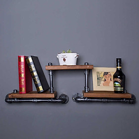 Mua Kệ ống nước Kệ gắn tường chất liệu ống sắt bền đẹp decor vintage trang trí phòng khách và quán cafe
