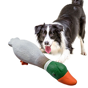 Dog Chew Toys Squeaky Toy Indoor for Aggressive Chewers Mallard  Toy