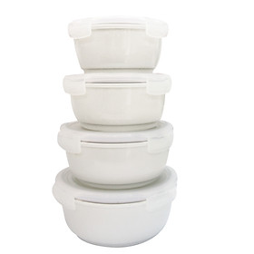 Hộp Cơm Sứ Nắp nhựa Cao Cấp Dong Hwa