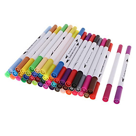 Water Based   Pens Permanent Paint Pens 48 Color Dual Tip Markers