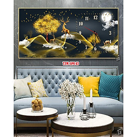 Mua Đồng Hồ Treo Tường Trang Trí Tranh Tráng Gương 3D (40x80x1cm) - In UV công nghệ cao - Giá Xưởng