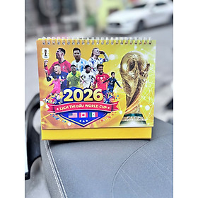 (Lịch để bàn) LỊCH THI ĐẤU WORLD CUP 2026 – 16x21cm – ndbooks