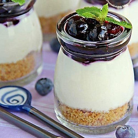 Mua Hủ Pudding Lùn 100ml Thủy Tinh Kèm Nắp Nhựa Trắng Siêu Xinh - Dùng Làm Pudding - Sữa Chua - Tráng Miệng