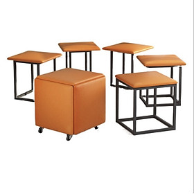 Mua GHẾ THU GỌN THIẾT KẾ RUBIK Độc Đáo (Cam)