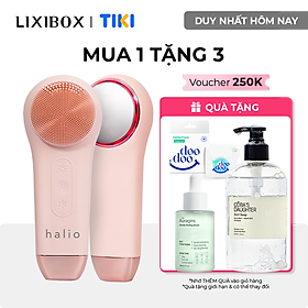 Máy Rửa Mặt Massage Tích Hợp Liệu Pháp Ánh Sáng và Nhiệt Halio Multi-task Cleansing & Massaging Device with Red Blue Light Therapy 5 in 1