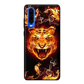 Ốp lưng in cho huawei p30 mẫu hổ lửa 1 - hàng chính hãng
