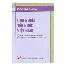 [Download Sách] Chủ Nghĩa Yêu Nước Việt Nam