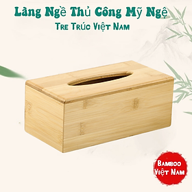 Mua Hộp Đựng Khăn Giấy Chữ Nhật / Vuông Làm Từ Gỗ Tre Trúc Hàng Việt Nam Sản Xuất - VN Bamboo and Craft