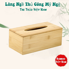 Hộp Đựng Khăn Giấy Chữ Nhật Và Vuông Làng Ngề Gỗ Tre Trúc Hàng Việt Nam Sản Xuất - VN Bamboo and Craft