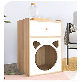 Tab Đầu Giường Kết Hợp Cat Box Có Chân - GP195