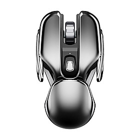 Chuột không dây Pin Sạc Inphic PX2 Wireless cao cấp chống ồn bấm siêu êm không cần thay pin-Hàng chính hãng