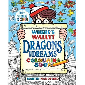 Sách - Where's Wally? Dragons and Dreams Colouring Book by Martin Handford (UK edition, paperback)