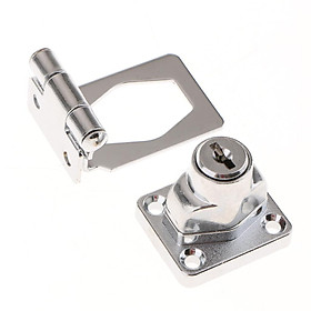 Zinc Alloy Keyed Door Lock Security Bolt Anti-theft Lock Buckle Locker