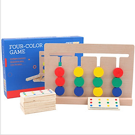 Trò chơi 4 màu đồ chơi gỗ thông minh cho bé
