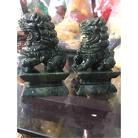 Mua Cặp Kỳ Lân Xanh Nhỏ Đá Pakista Tự Nhiên Size 10cm Anh Chị trưng bàn làm việc nhà công ty tốt may mắn hợp mệnh Thủy Mộc Hỏa ạ