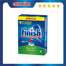 Viên rửa bát All in one 100 viên_Finish Nk Từ Đức