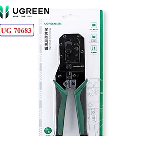 Kềm bấm mạng RJ45 / RJ11 Ugreen 70683 6P / 8P Màu Xanh Đen NW136 Hàng chính hãng