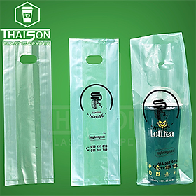 Mua Túi Đựng Trà Sữa 1 Ly Xếp Hông