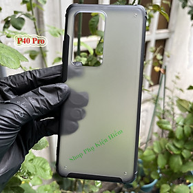 Ốp lưng dành cho Huawei P40 Pro - P40 Pro Plus viền dẻo lưng nhám