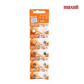 Vỉ 10 Viên Pin LR41 / 192 / AG3 1,5V Maxell chính hãng